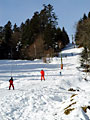 Remont�e au pied du chalet l'isard